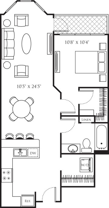 Floor plan layout diagram for A23 Premium